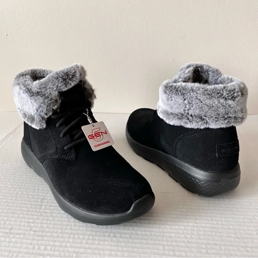 Skechers On-the-GO City 2 Winter Wishes Suede Ankle Boots